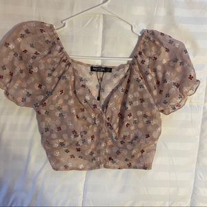 Nasty gal pastel crop top